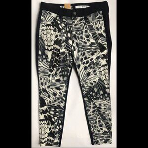 Dkny‎ Jegging Artist Pant Modern Print Sz 06 Animal Print